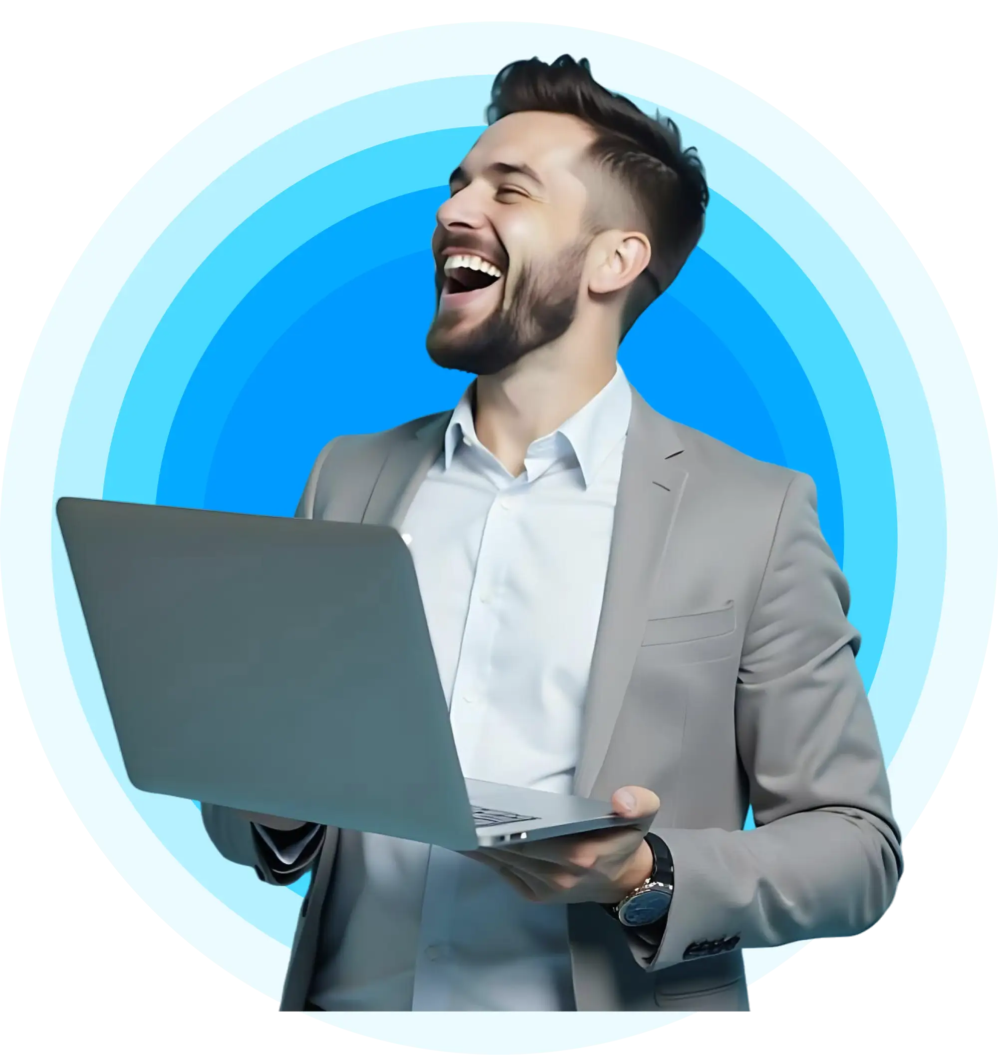 persona laptop- Agencia de Marketing - Sonder Marketing
